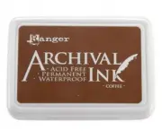 Ranger Archival Ink Pad Non Bleed Permanent Fade Resistant Coffee Brown