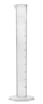 EISCO Plastic Graduated Cylinder, 100ml - Scientific Measuring Cylinder with...