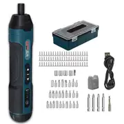 Battery Powered Electric Grinder Dremel Rotary Tool 3-Speed Wireless Drill Grinder Battery Engraver Pen Rechargeable Tool B 105PCS Plastic Box