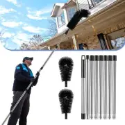 10.5Ft Gutter Cleaning Tool with Telescoping Handle for Removing Leaf Debris