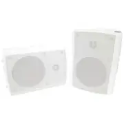High Quality and Versatile Speaker Box 4In In/Outdoor 8R White Plast Pair