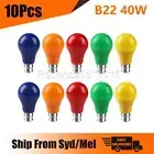 10 Pack Coloured Bayonet Party Festoon Light Globes Bulbs Lamps 40W 240V B22