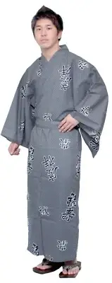 Men's Yukata Robe Japanese Summer Kimono - Joyous