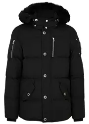 Moose Knuckles 3Q Quilted Canvas Jacket - Black - L L