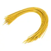 50PCS 20AWG Double-Ended Tinned Connector Wire 1 Pin 30CM Jumper Wire Yellow