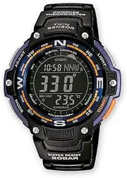[Casio] Men's SGW-100-2BCF Twin Sensor Digital Display Quartz Black Watch