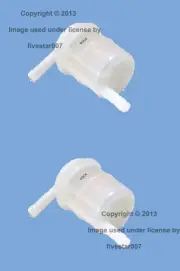 Set 2 Gas Fuel Filters Cleaner Element Kit for Mitsubishi Montero Tredia Cordia (for: Mitsubishi)