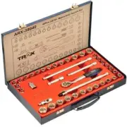TRAX 40-Piece 3/8″ Drive Metric/SAE Socket Set [ARX-38040]