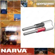 Narva 15A 4mm Multicore Battery Cable 30M Red Colour/Black with White Sheath