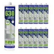 (Box of 12) Selleys 300ml White 630 Low Modulus Flexible Sealant