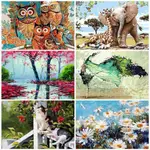 PAINT BY NUMBERS CANVAS SCENERY OIL PAINTING POSTER COLORFUL