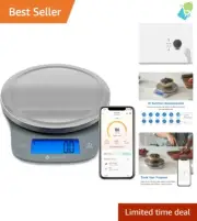Compact Nutrition Smart Scale - Bluetooth & Extensive Food Database Integration