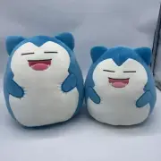 33CM Pikachued Anime Snorlax Plush Doll Sleeping Pillow Stufed Toy Appease