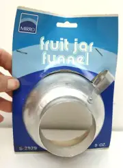 Vintage Mirro Fruit Jar Funnel 9oz. Great for Canning! 3.5"x2.5" USA S-2929 NOS