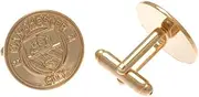Manchester City F.C. Gold Plated Cufflinks, Gold