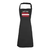 Latvia -Country Flag Nationality Kids Childrens Kitchen Apron