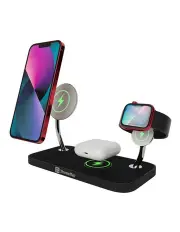 XtremeMac X-MAG PRO: 3-in-1 Wireless Charger in Black