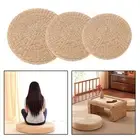 Knitted Straw Flat Sitting Cushion Meditation Window Chair Tatami Cushion