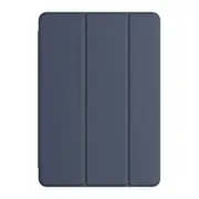 MCC iPad 9.7" 2017 5th Gen Case Cover Clear Back Pencil Holder Apple iPad5 [Dark Blue]