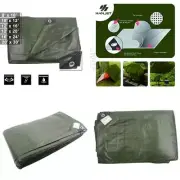 Hanjet Tarp Heavy Duty Waterproof Camping Car Pool 8x10 Feet, Army Green