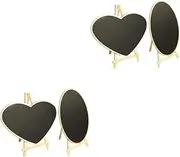 NUOBESTY 4pcs Tablet Advertising Board Creative Handicraft Display for Menus Greetings Table Numbers for Parties Weddings Heart Shapes