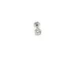 18ct White Gold 0.10ct Diamond Labret barbell for Nose, ears or face piercing