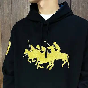 美國百分百【全新真品】Ralph Lauren 連帽上衣 棉質 刷毛 青年版 RL 帽T 長袖 POLO 群馬 黑色 CP68