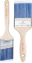 Bates - 2 Pack, 3 Inch & 2.5 Inch, Wood Handle, Paint Brushes Set, Professional House, Trim, Sash Paint Brush