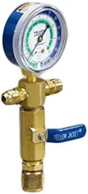 Yellow Jacket 93855 SuperEvac™ Evacuation Manifold, 1 Valve, Lo-Side Gauge Mount