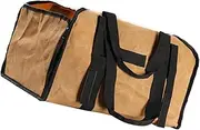 KOMBIUDA 1Pc Firewood Carrier Bag Large Capacity Canvas Log Tote for Camping Outdoor Use Portable Firewood Organizer for Transporting Oak Maple Logs Easy to Store