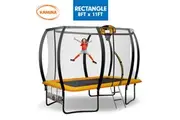 Kahuna Trampoline 8 ft x 11 ft Rectangular with Basketball Set