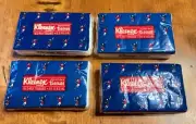 1987 KLEENEX VTG Lot of 4 TENNIS Pocket Pack Tissues Red White Blue Sealed NOS