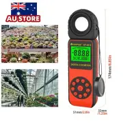 400000 Luxmeter grow plant light meter Data Logger &Auto-Rang ℃/℉ Temp Sensor AU
