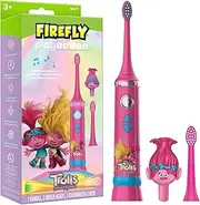 FIREFLY Play Action Trolls Smart Sonic Toothbrush Kit, Interactive Electric Toothbrush with Lights, Music and Games, Batteries Included, Ages 3+