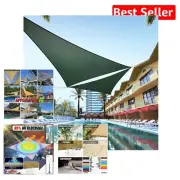 Luxury 7' x 7' x 7' Green Triangle Sun Shade Sail - UV Protection & Durability