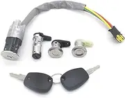 Full Set Ignition Switch Tailgate Lock Fit for Renault Dacia Logan (Color : Lock Set 6pcs)