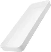 Bathroom Trays for Counter Organizing Tray for Bathroom Small Trays Decorative Countertop Organizer Tray Bathroom Vanity Tray Trim Tray Melamine Container Storage White