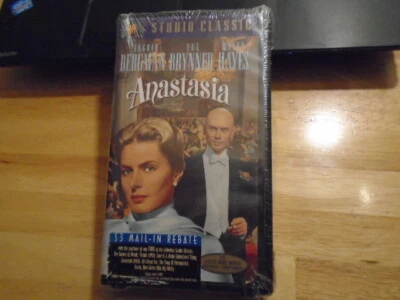 SEALED RARE OOP Anastasia VHS film 1956 INGRID BERGMAN Yul Brynner Helen Hayes !