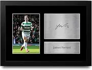 HWC Trading FR A4 James Forrest Celtic Gifts Printed Signed Autograph Picture for Football Fans and Supporters - A4 Framed