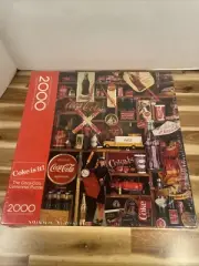 VTG Coca Cola 2000 Piece Jigsaw Centennial Puzzle Coke Hallmark Springbok 1986