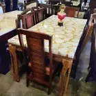 24"x48" White Rock Agate Dining Table Handcraft Rock Stone Living Room Furniture