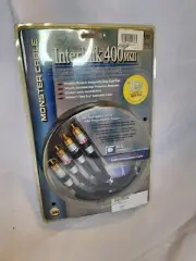 Monster Cable Interlink 400 MKII, 1M 3.3 Ft/ RCA Audio Cable NIB