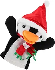 Penguin Finger Puppets for Christmas Soft Plush Animal Hand Puppets Interactive Parent Storytelling Animals