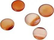 UTHCLO 1 20pcs Natural Stone Jewelry Making Supplies Round Shape Agate Patches for DIY Craft Projects for Necklaces Bracelets Elegant Design