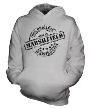 MADE IN MARSHFIELD UNISEX KIDS HOODIE BOYS GIRLS CHILDREN TODDLER GIFT CHRISTMAS