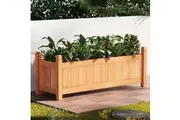 Garden Bed Raised Wooden Planter Outdoor Box Vegetables 90x30x33cm