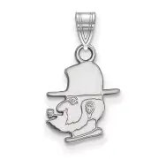 10k White Gold Appalachian State University Mountaineers Yosef Mascot Pendant