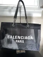 Balenciaga large Duty Free mesh tote bag MSRP $2,250