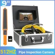 9" IPS Monitor DVR Drain Sewer Sewer Inspection Camera with 512HZ Transmitter