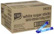 CSR White Sugar Sticks 2,500 Sticks 7.5kg Net